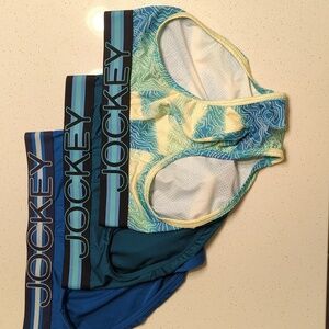 Jockey Men's Briefs Set - Blue and Green